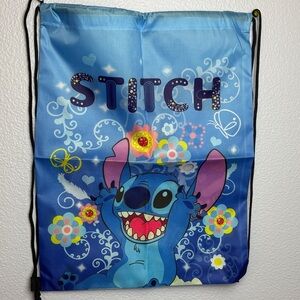 Disney Stitch Blue Drawstring Bag